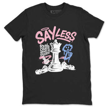 Sneaker match tees – Sneaker Tees To Match Air Jordan 5 Medium Soft Pink Shoes – Say Less Tee Black 2