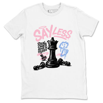 Sneaker match tees – Sneaker Tees To Match Air Jordan 5 Medium Soft Pink Shoes – Say Less Tee White 2