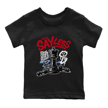 Sneaker match tees – Sneaker Tees To Match Air Jordan 5 Fire Red Shoes – Say Less Kids T-Shirt Black 2