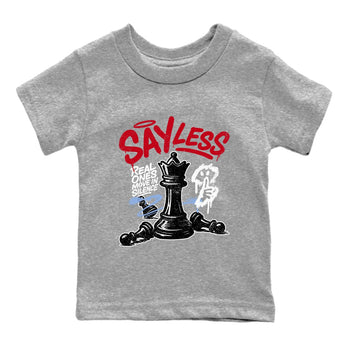 Sneaker match tees – Sneaker Tees To Match Air Jordan 5 Fire Red Shoes – Say Less Kids T-Shirt Heather Grey 2