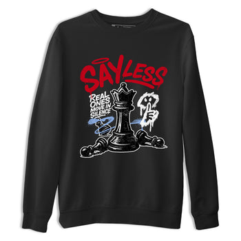 Sneaker match tees – Sneaker Tees To Match Air Jordan 5 Fire Red Shoes – Say Less Tee Black 2