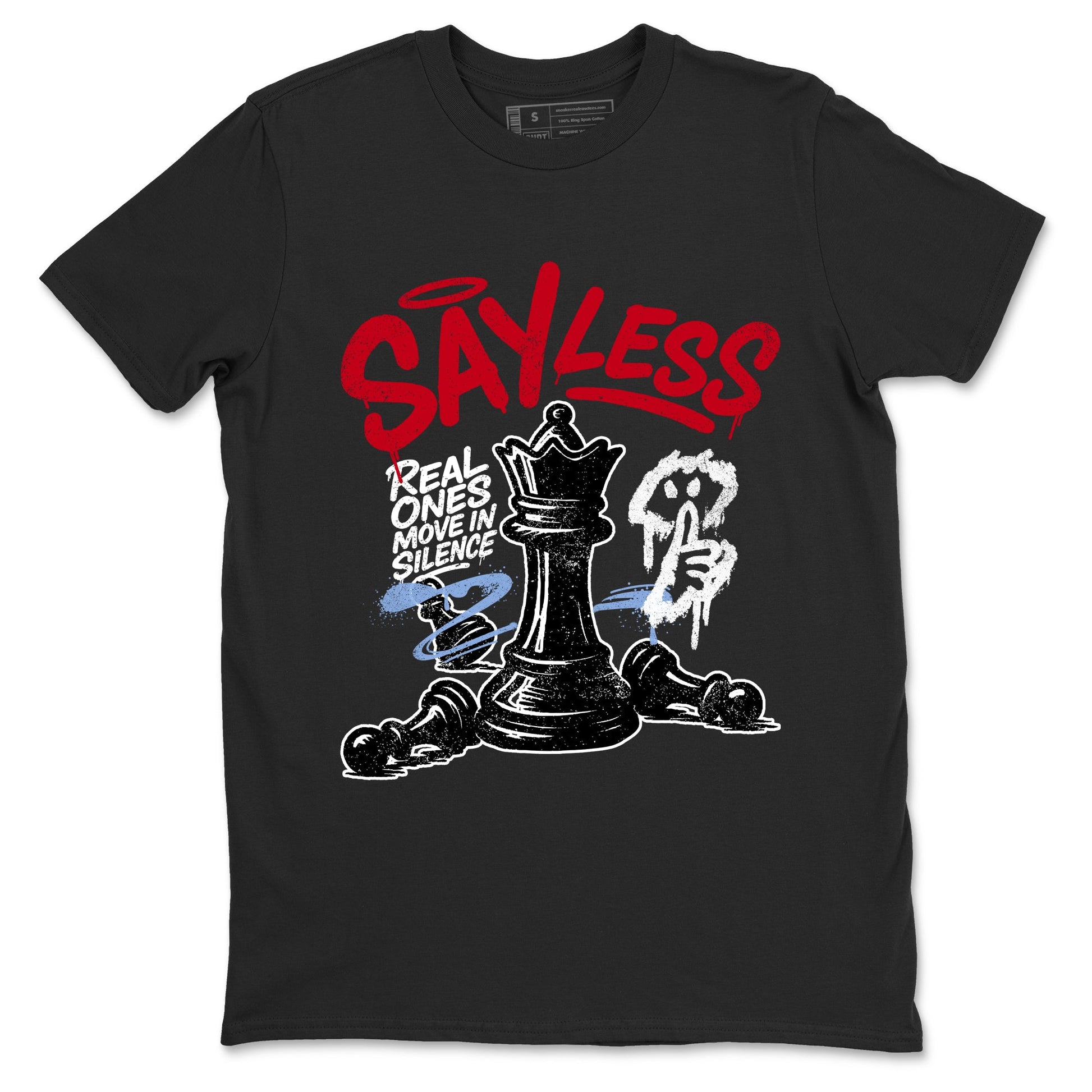 Sneaker match tees – Sneaker Tees To Match Air Jordan 5 Fire Red Shoes – Say Less Tee Black 2