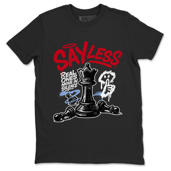 Sneaker match tees – Sneaker Tees To Match Air Jordan 5 Fire Red Shoes – Say Less Tee Black 2