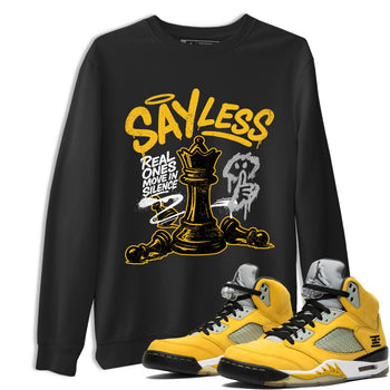 Sneaker match tees – Sneaker Tees To Match Air Jordan 5 Tokyo Shoes – Say Less Tee Black 1