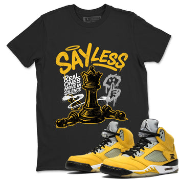 Sneaker match tees – Sneaker Tees To Match Air Jordan 5 Tokyo Shoes – Say Less Tee Black 1