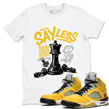 Sneaker match tees – Sneaker Tees To Match Air Jordan 5 Tokyo Shoes – Say Less Tee White 1