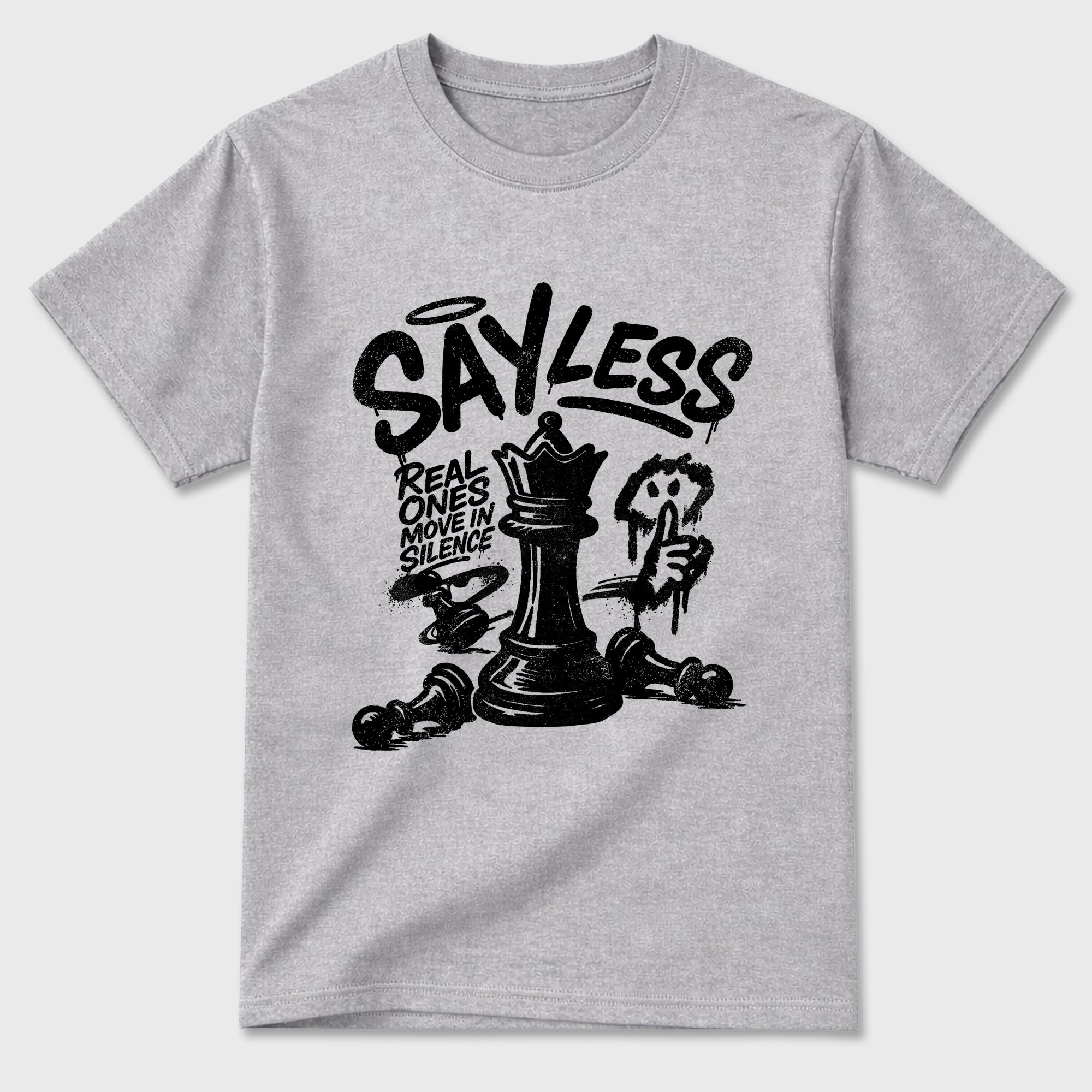 Sneaker match tees – Sneaker Tees To Match Air Jordan 6 Cap and Gown Shoes – Say Less Tee Heather Grey 2