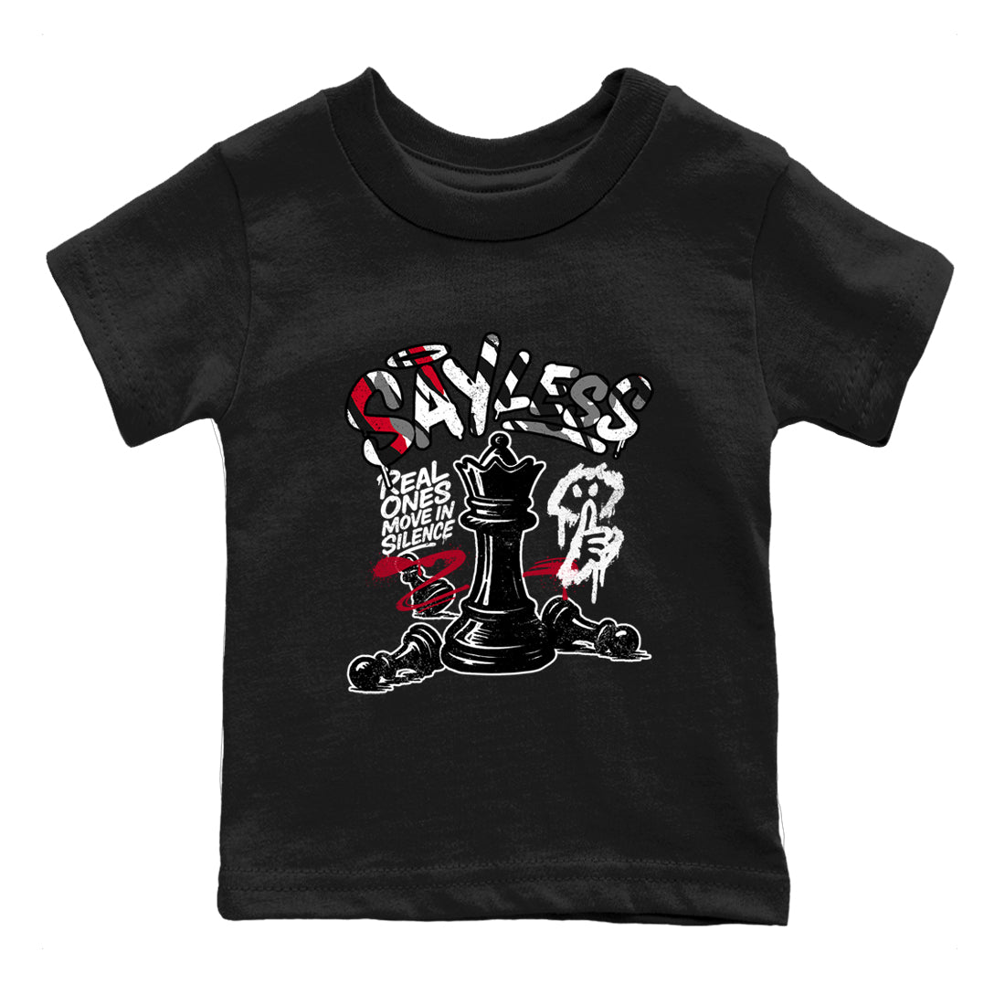 Sneaker match tees – Sneaker Tees To Match Air Jordan 8 Bunny Shoes Air Jordan 8 Bunny White and True Red – Say Less Kids T-Shirt Black 2