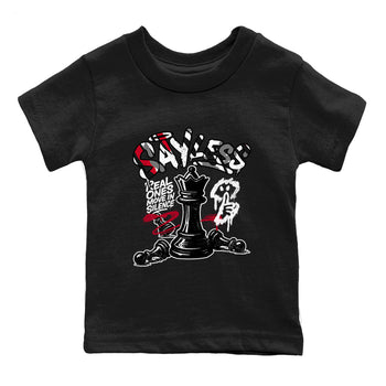 Sneaker match tees – Sneaker Tees To Match Air Jordan 8 Bunny Shoes Air Jordan 8 Bunny White and True Red – Say Less Kids T-Shirt Black 2