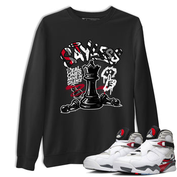 Sneaker match tees – Sneaker Tees To Match Air Jordan 8 Bunny Shoes Air Jordan 8 Bunny White and True Red – Say Less Tee Black 1