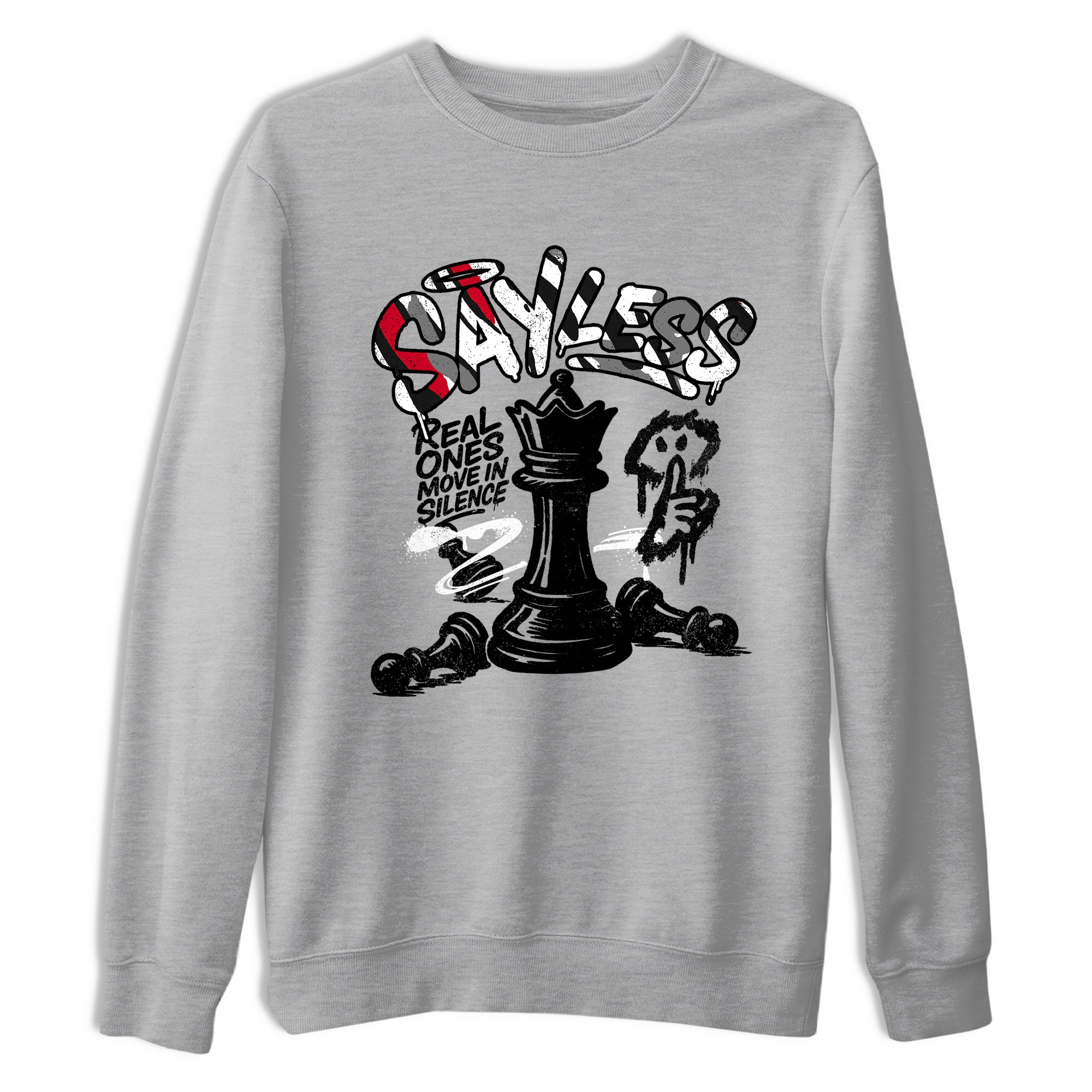 Sneaker match tees – Sneaker Tees To Match Air Jordan 8 Bunny Shoes Air Jordan 8 Bunny White and True Red – Say Less Tee Heather Grey 2