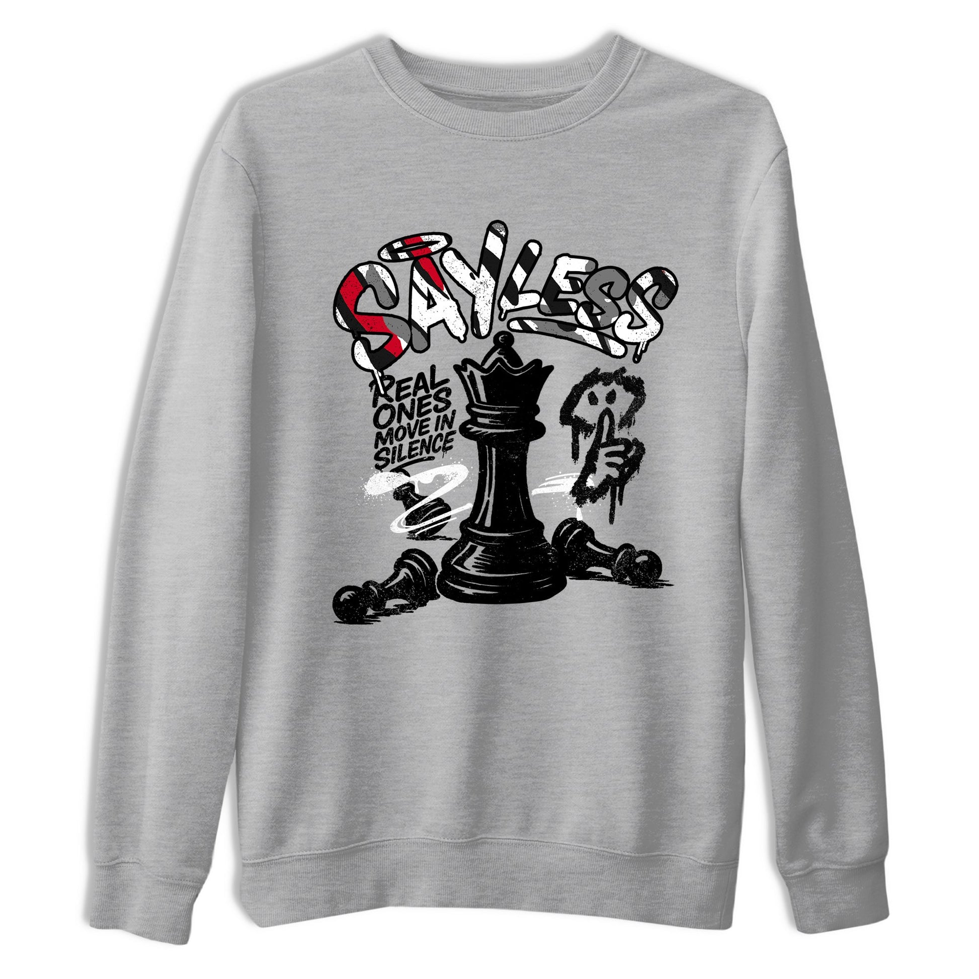 Sneaker match tees – Sneaker Tees To Match Air Jordan 8 Bunny Shoes Air Jordan 8 Bunny White and True Red – Say Less Tee Heather Grey 2