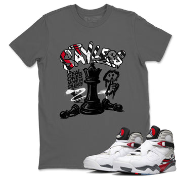 Sneaker match tees – Sneaker Tees To Match Air Jordan 8 Bunny Shoes Air Jordan 8 Bunny White and True Red – Say Less Tee Cool Grey 1