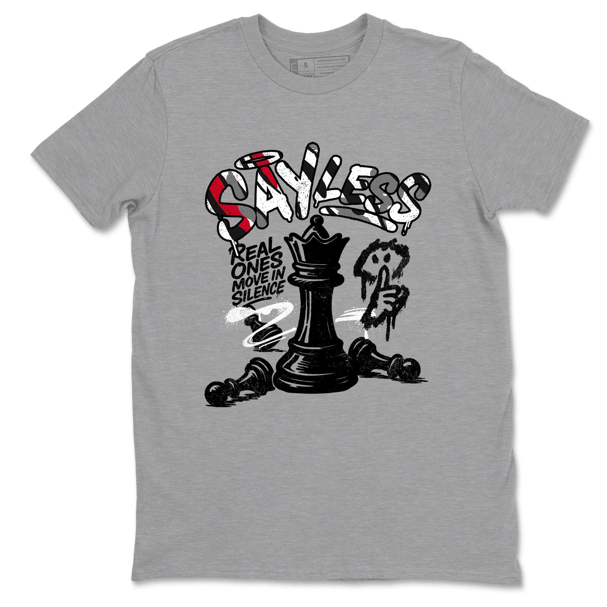 Sneaker match tees – Sneaker Tees To Match Air Jordan 8 Bunny Shoes Air Jordan 8 Bunny White and True Red – Say Less Tee Heather Grey 2