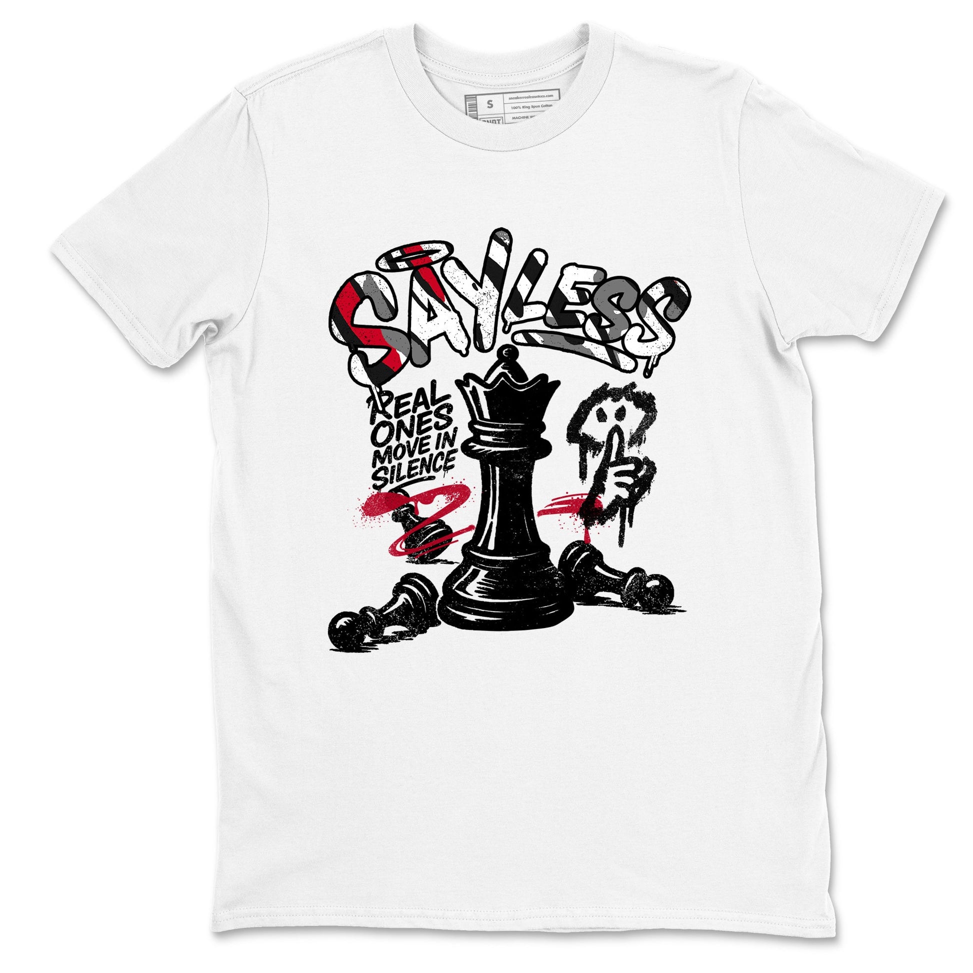 Sneaker match tees – Sneaker Tees To Match Air Jordan 8 Bunny Shoes Air Jordan 8 Bunny White and True Red – Say Less Tee White 2