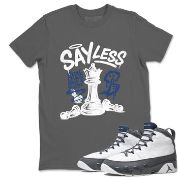 Sneaker match tees – Sneaker Tees To Match Air Jordan 9 Flint Grey Shoes – Say Less Tee Cool Grey 1