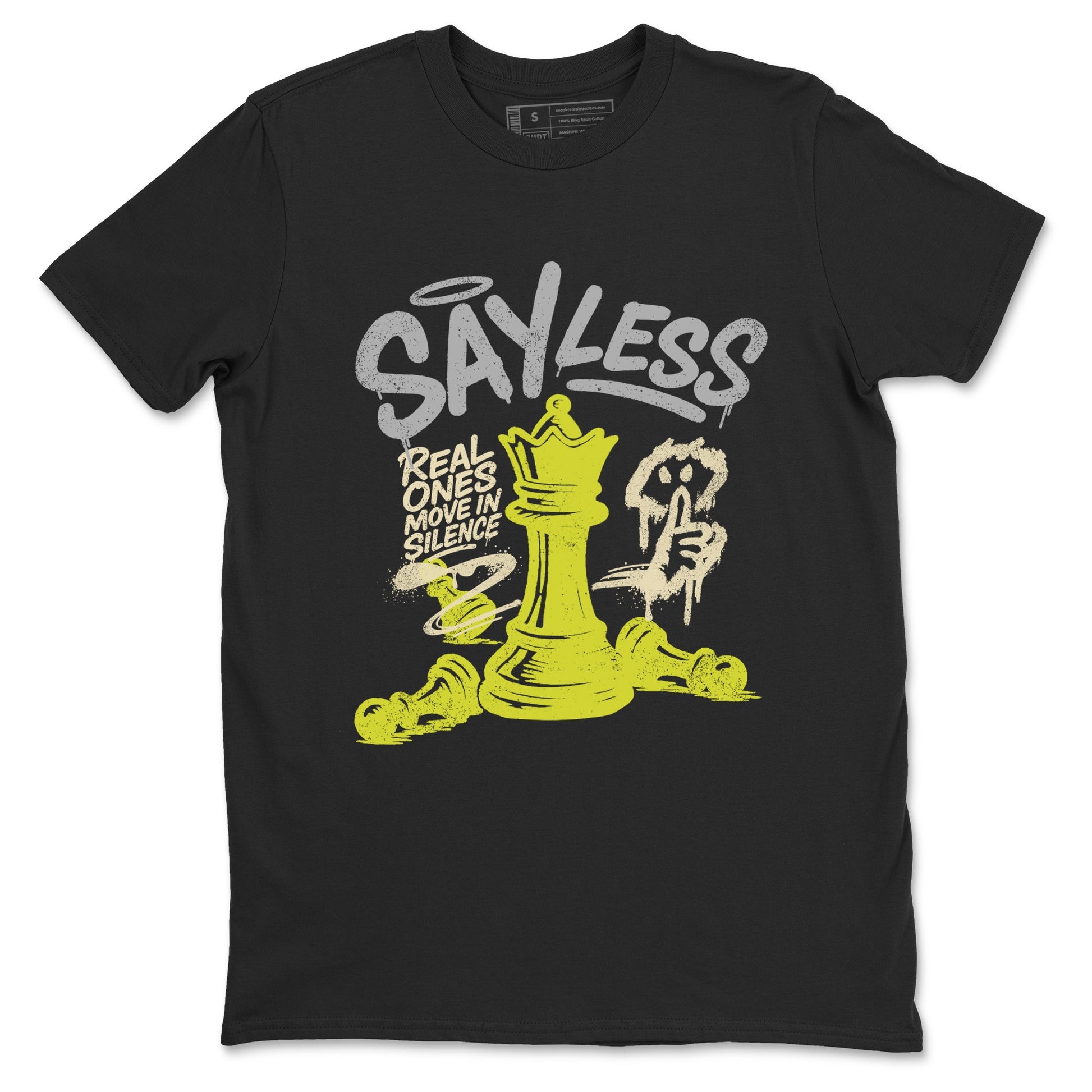 Say Less sneaker match t-shirt styled to complete your fit with the Air Max 90 Cyber sneakers, shown in Black 2.