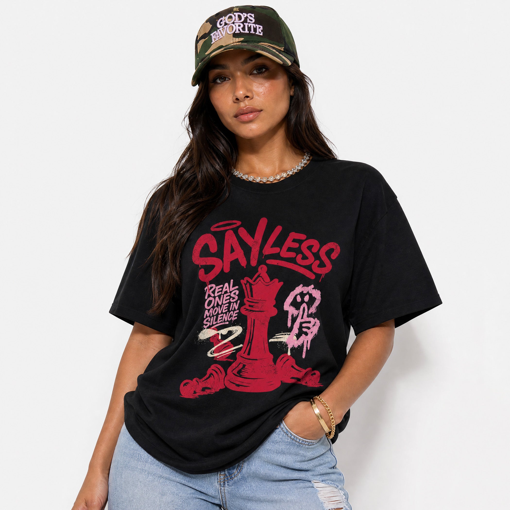 Say Less SNRT Sneaker Tees - Air Jordan 1 Travis Scott Tropical Pink - SNRT Sneaker T-shirts