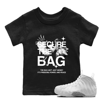 Secure The Bag SNRT Sneaker Tees Kids - Air Foamposite One Triple White