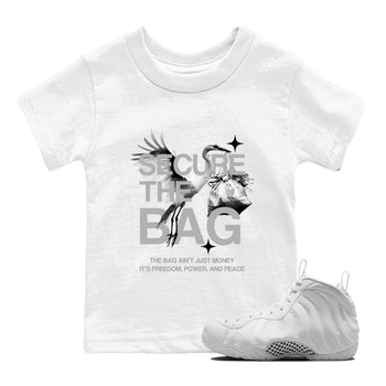 Secure The Bag SNRT Sneaker Tees Kids - Air Foamposite One Triple White