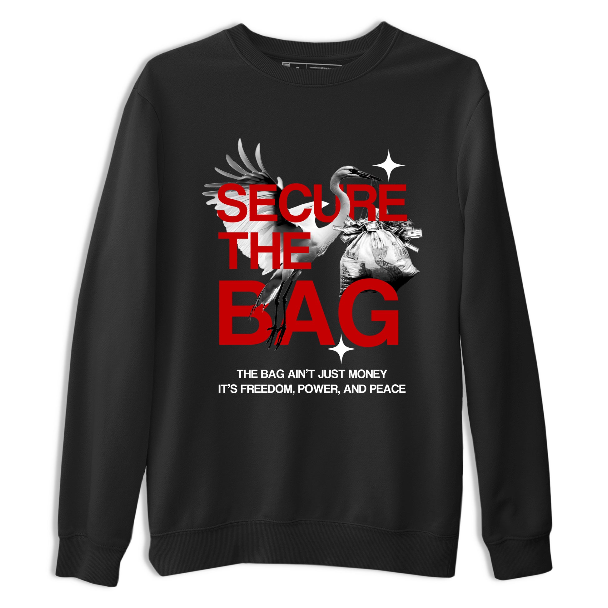 Secure The Bag SNRT Sneaker Tees - Air Force 1 University Red - SNRT Sneaker T-shirts