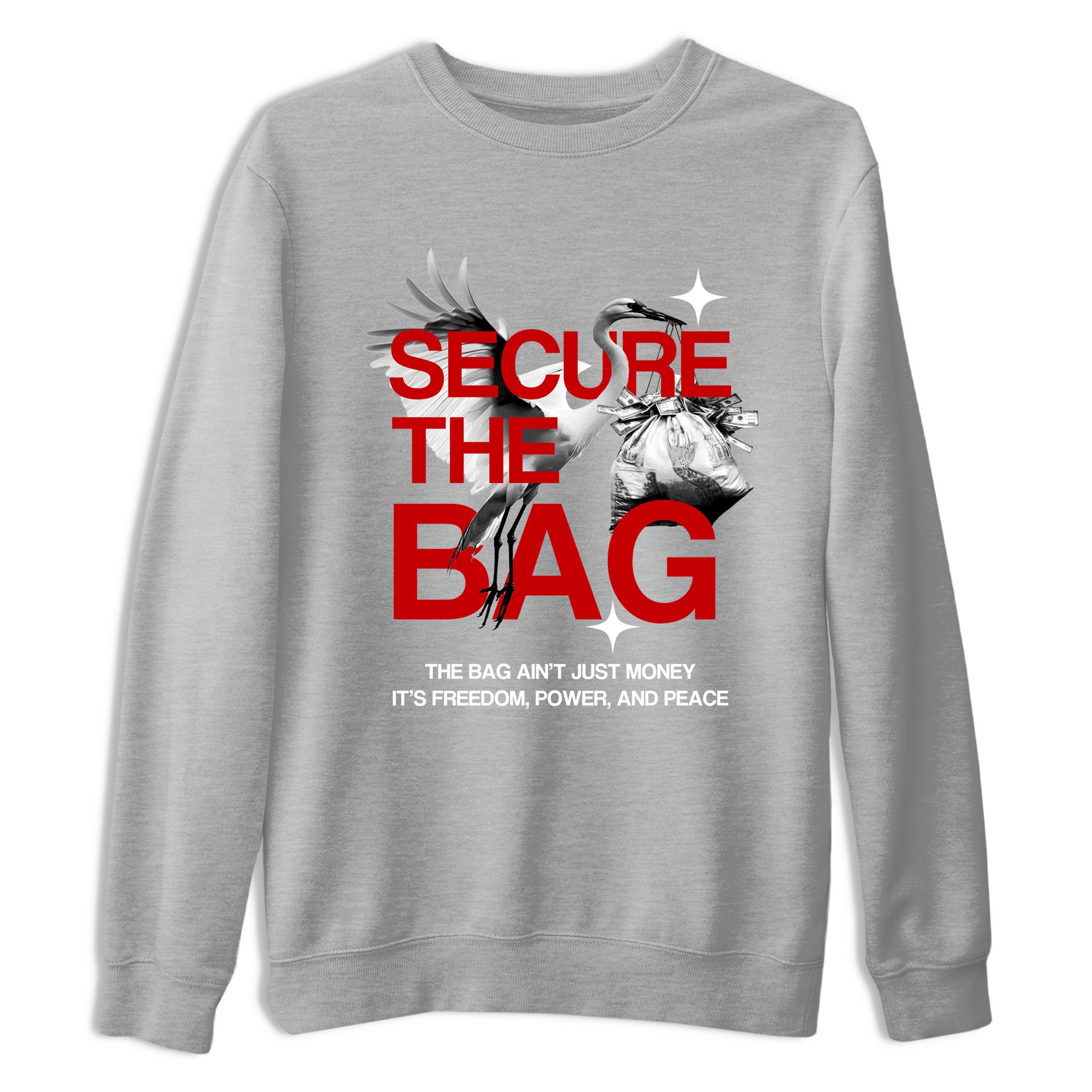 Secure The Bag SNRT Sneaker Tees - Air Force 1 University Red - SNRT Sneaker T-shirts