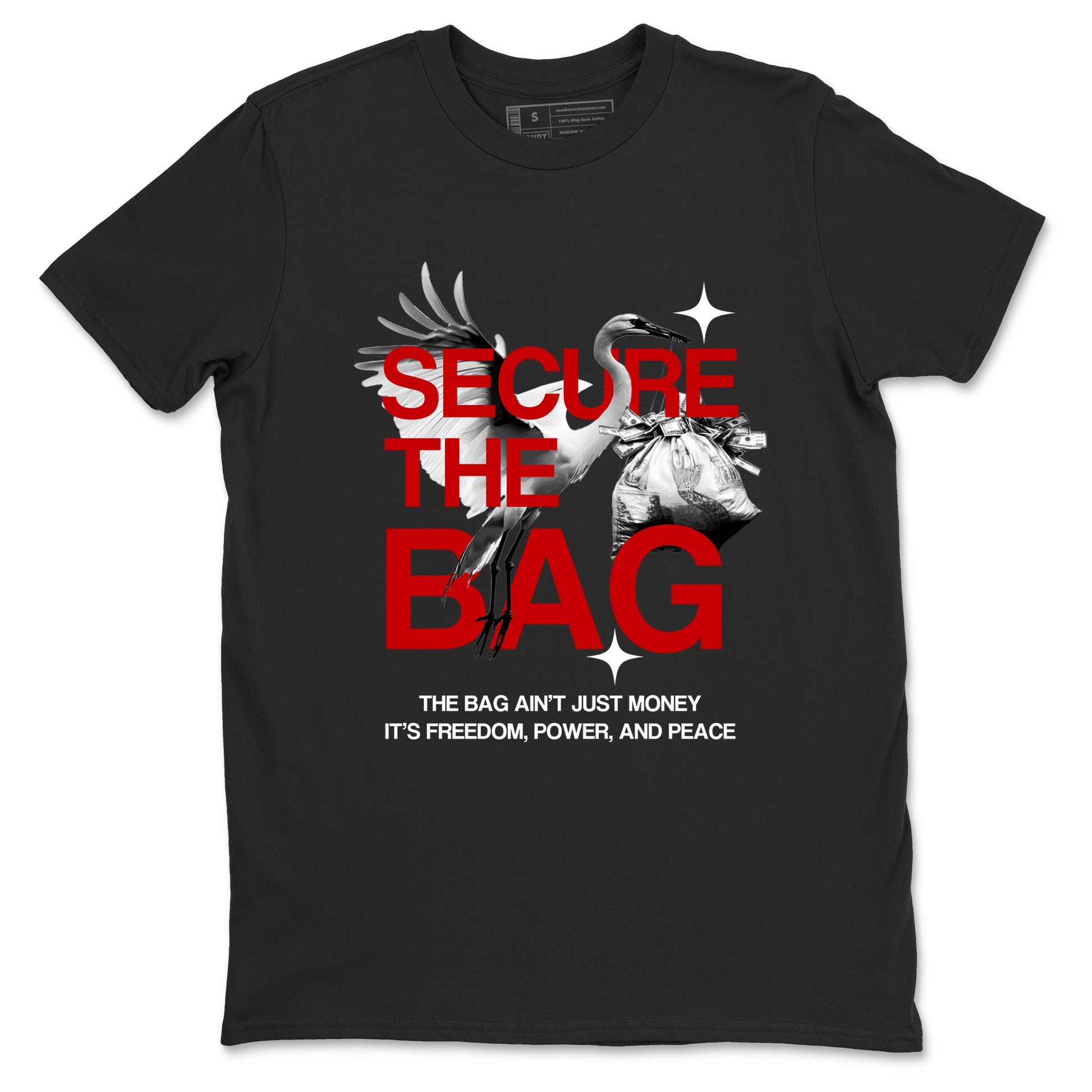 Secure The Bag SNRT Sneaker Tees - Air Force 1 University Red - SNRT Sneaker T-shirts