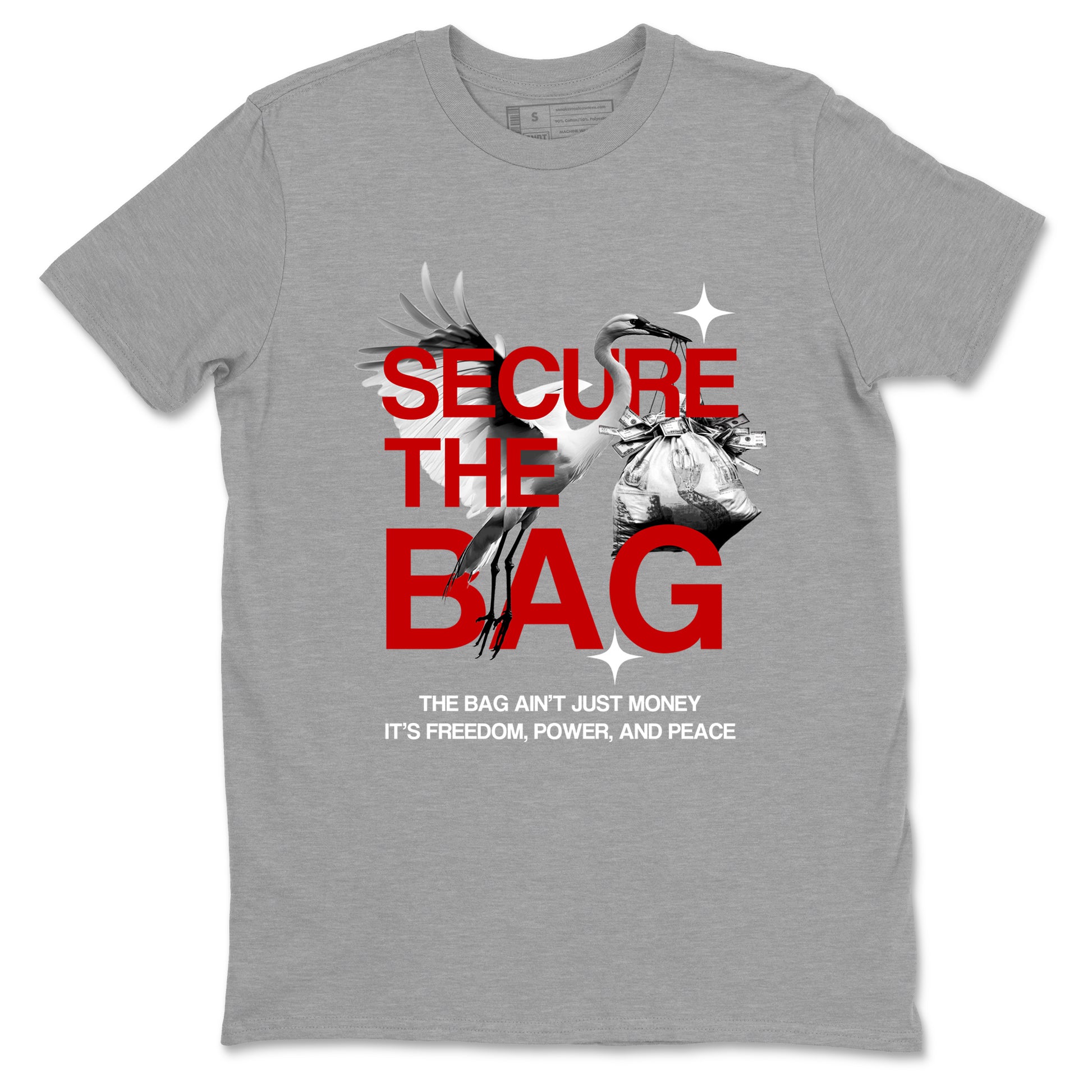 Secure The Bag SNRT Sneaker Tees - Air Force 1 University Red - SNRT Sneaker T-shirts