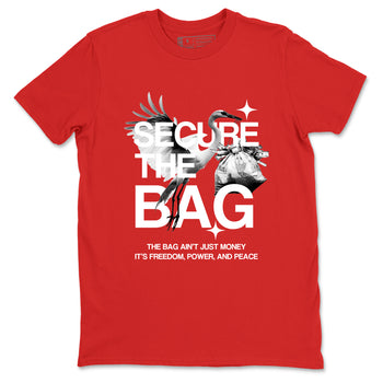 Secure The Bag SNRT Sneaker Tees - Air Force 1 University Red - SNRT Sneaker T-shirts