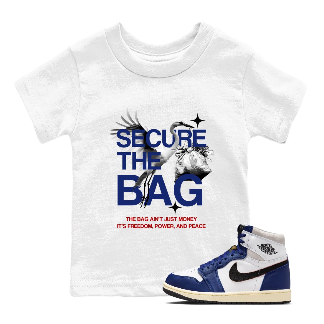 Secure The Bag SNRT Sneaker Tees Kids - Air Jordan 1 Rare Air - SNRT Sneaker T-shirts