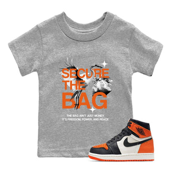 Secure The Bag SNRT Sneaker Tees Kids - Air Jordan 1 Shattered Backboard - SNRT Sneaker T-shirts