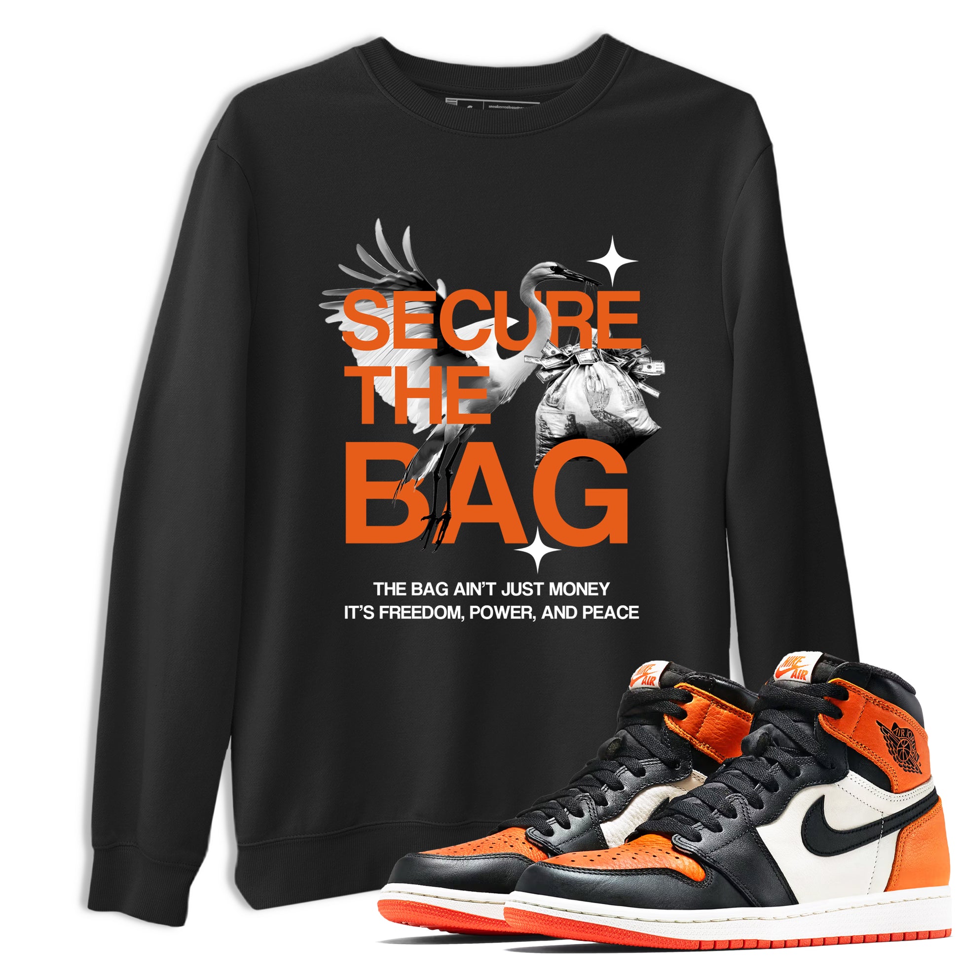 Secure The Bag SNRT Sneaker Tees - Air Jordan 1 Shattered Backboard - SNRT Sneaker T-shirts