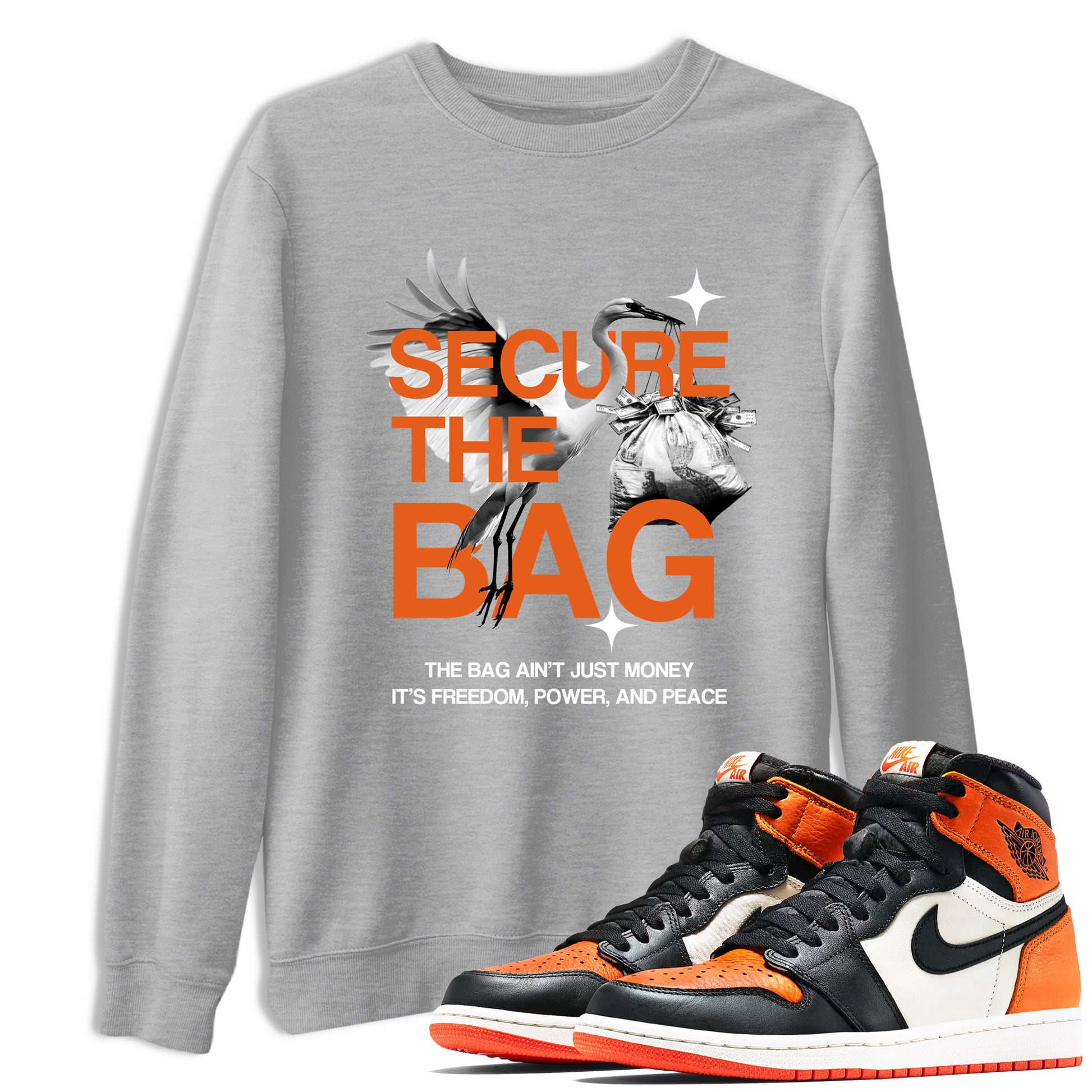 Secure The Bag SNRT Sneaker Tees - Air Jordan 1 Shattered Backboard - SNRT Sneaker T-shirts