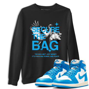 Secure The Bag SNRT Sneaker Tees - Air Jordan 1 UNC Reimagined - SNRT Sneaker T-shirts