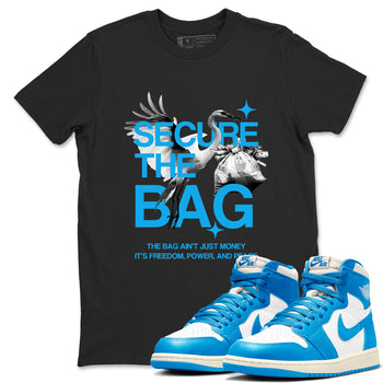 Secure The Bag SNRT Sneaker Tees - Air Jordan 1 UNC Reimagined - SNRT Sneaker T-shirts