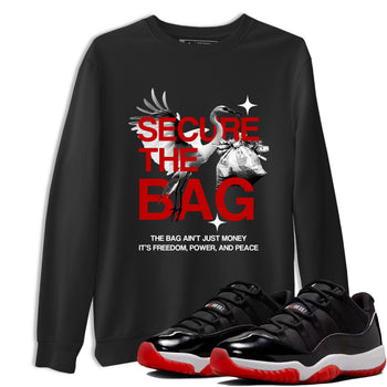 Secure The Bag SNRT Sneaker Tees - Air Jordan 11 Bred