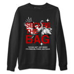 11s Bred shirts to match jordans Secure The Bag sneaker match tees Air Jordan 11 Retro Bred match shoes to clothes SNRT Sneaker Tees unisex cotton Black 2 shirts