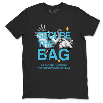 Sneaker match tees – Sneaker Tees To Match Air Jordan 11 Gamma Shoes – Secure The Bag Tee Black 2