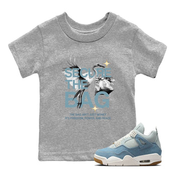 Secure The Bag SNRT Sneaker Tees Kids - Air Jordan 4 Denim