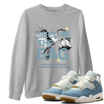Secure The Bag SNRT Sneaker Tees - Air Jordan 4 Denim