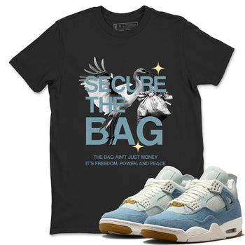 Secure The Bag SNRT Sneaker Tees - Air Jordan 4 Denim