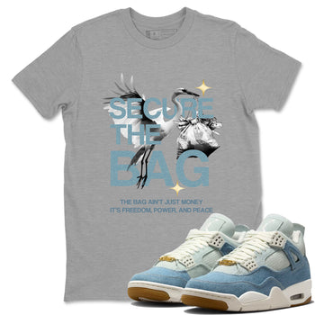Secure The Bag SNRT Sneaker Tees - Air Jordan 4 Denim