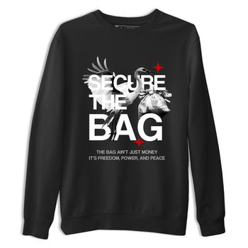 Secure The Bag SNRT Sneaker Tees - Air Jordan 4 White Cement - SNRT Sneaker T-shirts