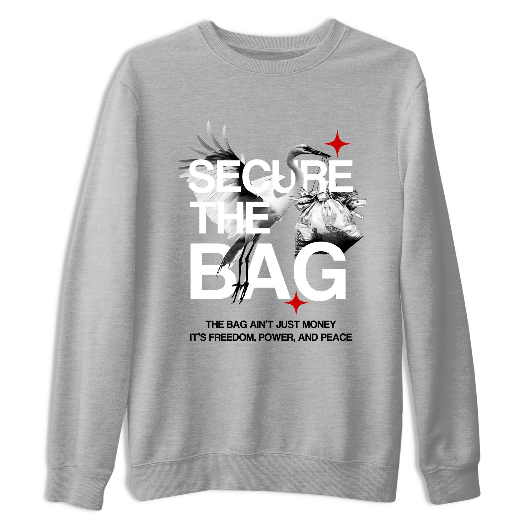 Secure The Bag SNRT Sneaker Tees - Air Jordan 4 White Cement - SNRT Sneaker T-shirts