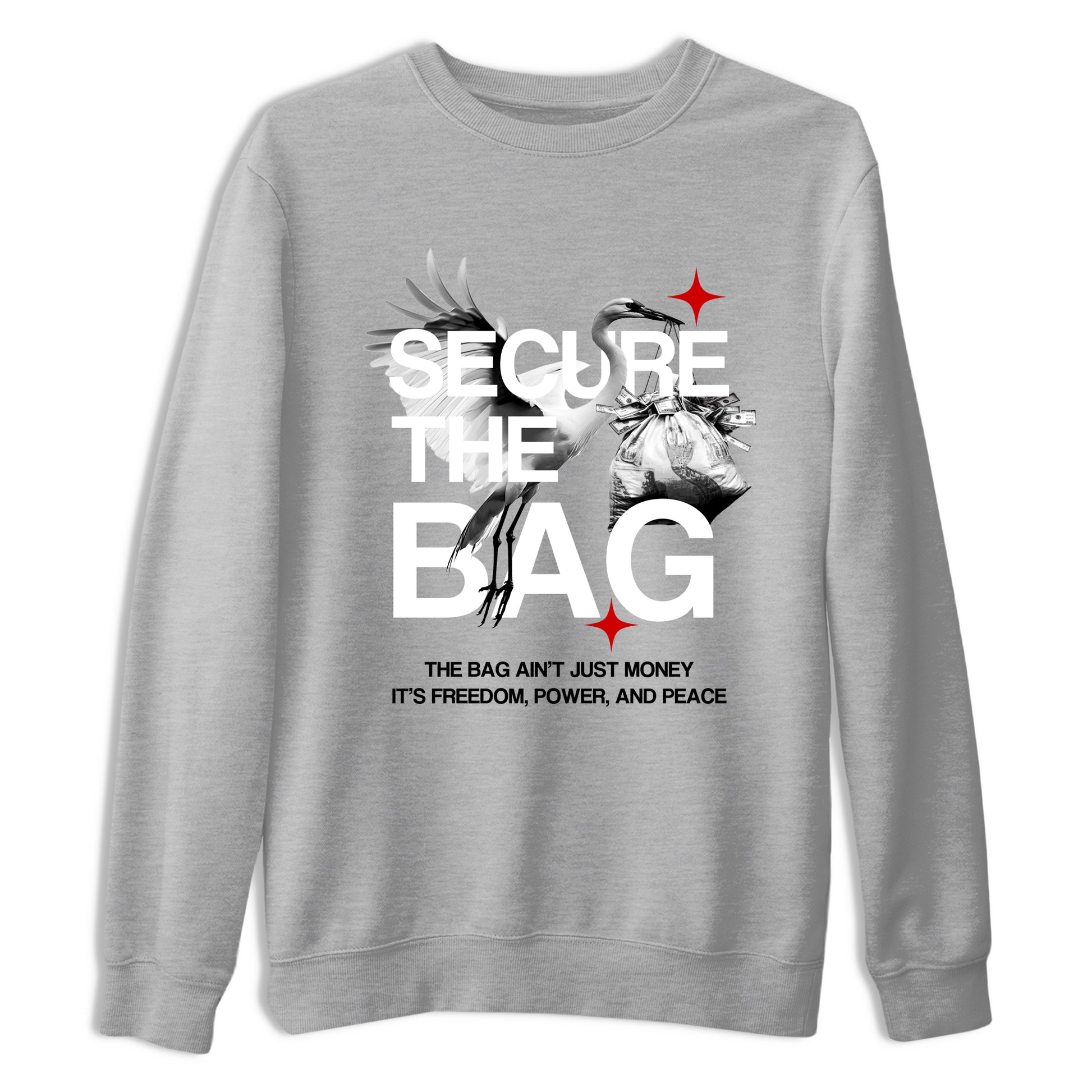 Secure The Bag SNRT Sneaker Tees - Air Jordan 4 White Cement - SNRT Sneaker T-shirts