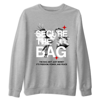 Secure The Bag SNRT Sneaker Tees - Air Jordan 4 White Cement - SNRT Sneaker T-shirts