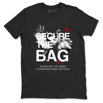 Secure The Bag SNRT Sneaker Tees - Air Jordan 4 White Cement - SNRT Sneaker T-shirts