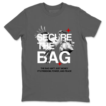 Secure The Bag SNRT Sneaker Tees - Air Jordan 4 White Cement - SNRT Sneaker T-shirts