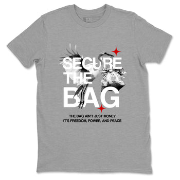 Secure The Bag SNRT Sneaker Tees - Air Jordan 4 White Cement - SNRT Sneaker T-shirts