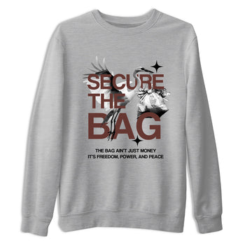 Sneaker match tees – Sneaker Tees To Match Dunk Low Football Shoes – Secure The Bag Tee Heather Grey 2